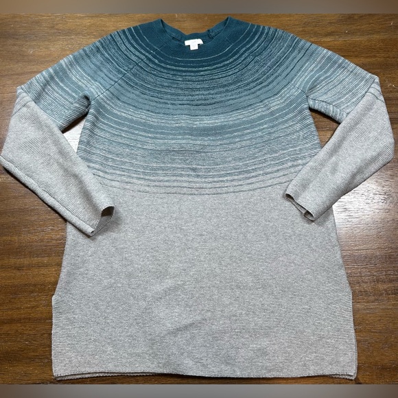 J. Jill Size XS Women’s Gray Green Thermal Casual Cozy Outdoor Sweater - Picture 1 of 5